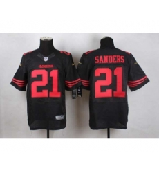 nike nfl jerseys san francisco 49ers 21 sanders black[Elite][sanders]