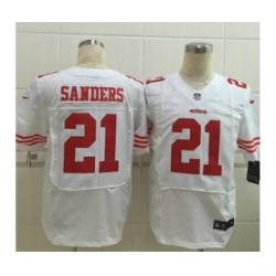 nike nfl jerseys san francisco 49ers 21 sanders white[Elite][sanders]