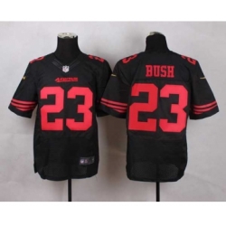 nike nfl jerseys san francisco 49ers 23 bush black[Elite][bush]