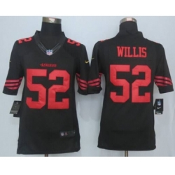 nike nfl jerseys san francisco 49ers 52 willis black[nike Limited][willis]