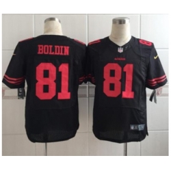 nike nfl jerseys san francisco 49ers 81 boldin black[Elite]