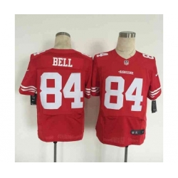 nike nfl jerseys san francisco 49ers 84 bell red[Elite][bell]