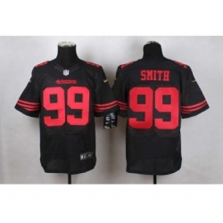 nike nfl jerseys san francisco 49ers 99 smith black[Elite]