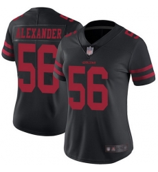 49ers 56 Kwon Alexander Black Alternate Womens Stitched Football Vapor Untouchable Limited Jersey
