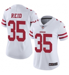 Nike 49ers #35 Eric Reid White Womens Stitched NFL Vapor Untouchable Limited Jersey