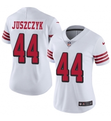 Nike 49ers #44 Kyle Juszczyk White Rush Womens Stitched NFL Vapor Untouchable Limited Jersey