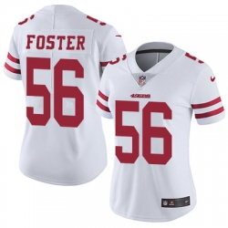 Nike 49ers #56 Reuben Foster White Womens Stitched NFL Vapor Untouchable Limited Jersey