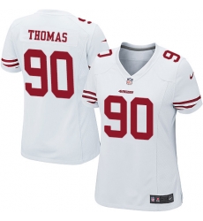 Nike 49ers #90 Solomon Thomas White Womens Stitched NFL Elite Jersey