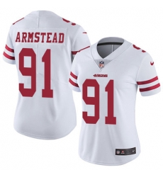 Nike 49ers #91 Arik Armstead White Womens Stitched NFL Vapor Untouchable Limited Jersey