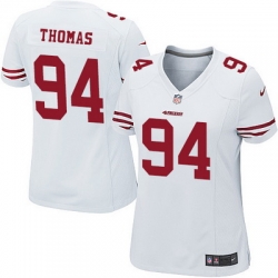 Nike 49ers #94 Solomon Thomas White Womens Stitched NFL Elite Jersey
