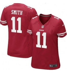 Nike Women San Francisco 49ers #11 Alex Smith Red Stitched Jersey