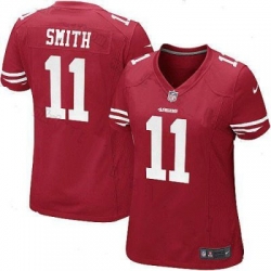 Nike Women San Francisco 49ers #11 Alex Smith Red Stitched Jersey