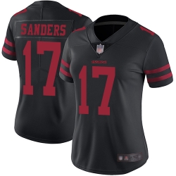 Women 49ers 17 Emmanuel Sanders Black Alternate Stitched Football Vapor Untouchable Limited Jersey