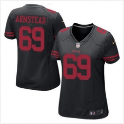 Women NEW San Francisco 49ers #69 Arik Armstead Black Alternate Stitched NFL Elite Jersey