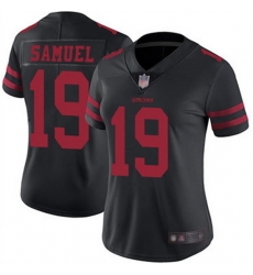 Women NFL San Francisco 49ers 19 Deebo Samuel Black Vapor Untouchable Limited Stitched Jersey