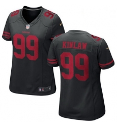 Women Nike 49ers 99 Javon Kinlaw Black Game Stitched NFL Jersey