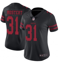 Women Nike San Francisco 49ers 31 Raheem Mostert Black Vapor Untouchable Limited Player NFL Jersey