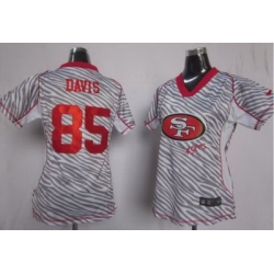 Women Nike San Francisco 49ers 85 Vernon Davis