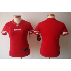 Women Nike San Francisco 49ers Blank Red Color[NIKE LIMITED Jersey]