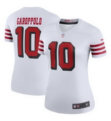 Women Nike San Francisco 49ers Jimmy Garoppolo 10 Rush NFL Jersey