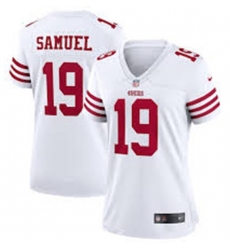 Women San Francisco 49ers 19 Deebo Samuel 2022 New White Vapor Untouchable Limited Stitched Jersey