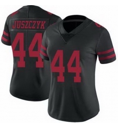 Women San Francisco 49ers Kyle Juszczyk 44 Black Stitched NFL Vapor Untouchable Limited Jersey