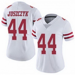 Women San Francisco 49ers Kyle Juszczyk 44 White Stitched NFL Vapor Untouchable Limited Jersey