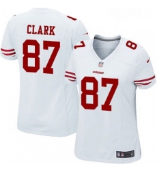 Womens Nike San Francisco 49ers 87 Dwight Clark Game White NFL Jersey