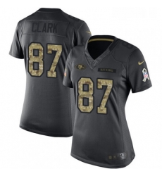 Womens Nike San Francisco 49ers 87 Dwight Clark Limited Black 2016 Salute to Service NFL Jersey
