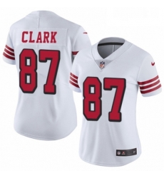Womens Nike San Francisco 49ers 87 Dwight Clark Limited White Rush Vapor Untouchable NFL Jersey