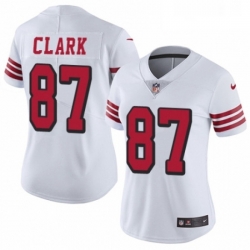 Womens Nike San Francisco 49ers 87 Dwight Clark Limited White Rush Vapor Untouchable NFL Jersey