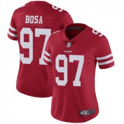 Women's San Francisco 49ers #97 Nick Bosa Limited Red Vapor Untouchable Limited Football Jersey