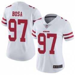 Women's San Francisco 49ers #97 Nick Bosa Limited White Vapor Untouchable Limited Football Jersey