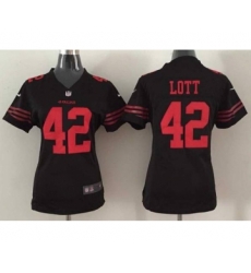 nike women nfl jerseys san francisco 49ers 42 lott black[nike]
