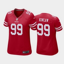 women javon kinlaw san francisco 49ers scarlet game jersey 