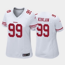 women javon kinlaw san francisco 49ers white game jersey 