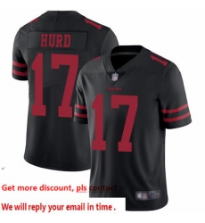49ers 17 Jalen Hurd Black Alternate Youth Stitched Football Vapor Untouchable Limited Jersey