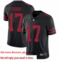 49ers 17 Jalen Hurd Black Alternate Youth Stitched Football Vapor Untouchable Limited Jersey