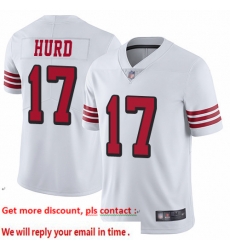 49ers 17 Jalen Hurd White Rush Youth Stitched Football Vapor Untouchable Limited Jersey