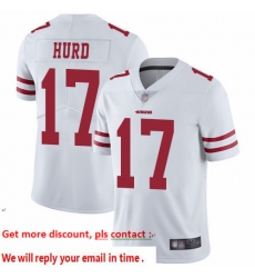49ers 17 Jalen Hurd White Youth Stitched Football Vapor Untouchable Limited Jersey
