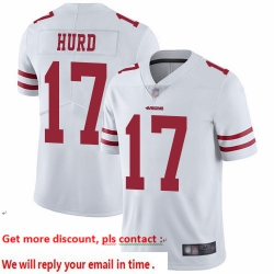 49ers 17 Jalen Hurd White Youth Stitched Football Vapor Untouchable Limited Jersey