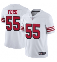 49ers 55 Dee Ford White Rush Youth Stitched Football Vapor Untouchable Limited Jersey
