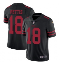 Nike 49ers #18 Dante Pettis Black Alternate Youth Stitched NFL Vapor Untouchable Limited Jersey
