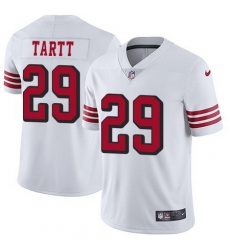 Nike 49ers #29 Jaquiski Tartt White Rush Youth Stitched NFL Vapor Untouchable Limited Jersey