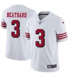 Nike 49ers #3 C J Beathard White Rush Youth Stitched NFL Vapor Untouchable Limited Jersey