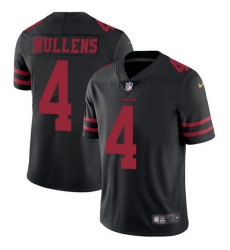 Nike 49ers #4 Nick Mullens Black Alternate Youth Stitched NFL Vapor Untouchable Limited Jersey