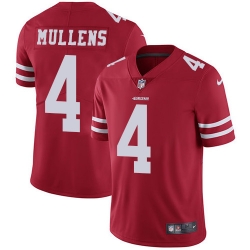 Nike 49ers #4 Nick Mullens Red Team Color Youth Stitched NFL Vapor Untouchable Limited Jersey