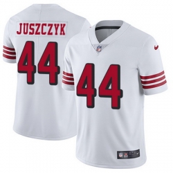 Nike 49ers #44 Kyle Juszczyk White Rush Youth Stitched NFL Vapor Untouchable Limited Jersey