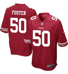 Nike 49ers #50 Reuben Foster Red Team Color Youth Stitched NFL Elite Jersey