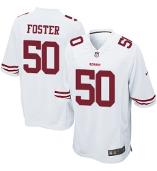 Nike 49ers #50 Reuben Foster White Youth Stitched NFL Elite Jersey